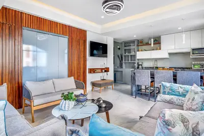 Image de Charming beach apartment with pool and beach access, full kitchen and WiFi