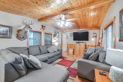 Walk to Lake: Dover Cabin w/ Views & Porch