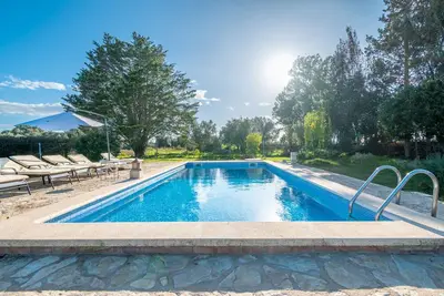 Image de Finca « Cas Forner » avec vue sur la montagne, piscine privée et Wi-Fi