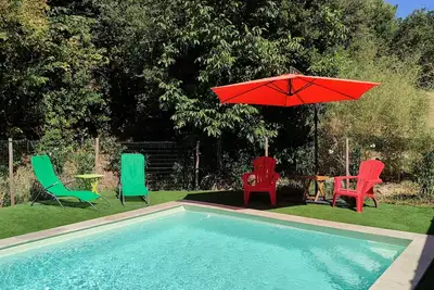 Image de Gîte des Châtaigniers  Mas en Cévennes. Idéal couple ou famille nature et rando.