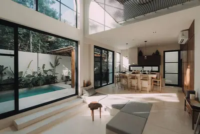 Image de This villa is a 4 bedroom(s), 4. 5 bathrooms, located in Tulum, Quintana Roo.