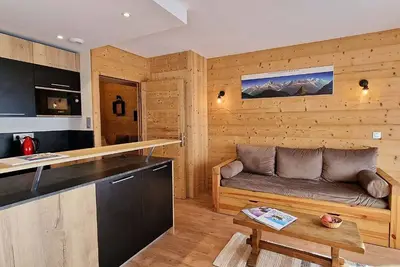 Image de À 200m des pistes! Cosy studio p/6 + balcon privé