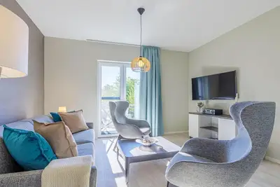 Image de 5-star vacation apartment Achterndieck with balcony & wellness, 530 m to the Baltic Sea