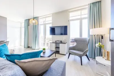 Image de 5-star vacation apartment Große Welle with south-facing view.