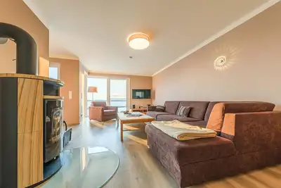 Image de 5 - star vacation apartment Auszeit with panoramic view of the Müritz