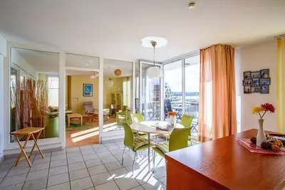 Image de HafenGlück vacation apartment for 2-6 people with balcony overlooking the Müritz