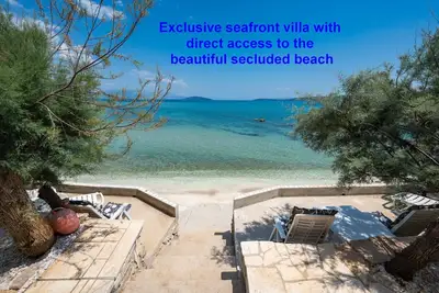 Image de Beachfront villa Mihovil with direct beach access, garden, pool and mooring