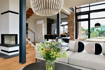 Image de Appartement-de Luxe-Sdb privée avec baignoire-Vue sur la campagne-Hundefreund. . .