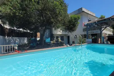 Image de Villa avec piscine, jacuzzi, roof top, plage et village à pied