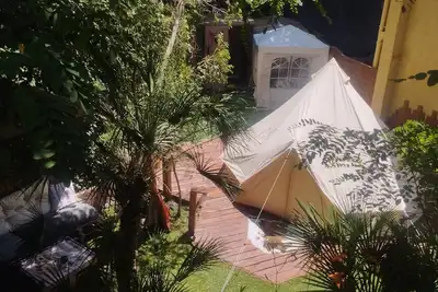 Image de tipi nature/spa privé