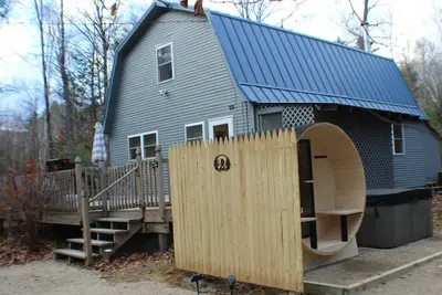 Image de Charming 3-bedroom house with Ac, WiFi, Sauna and Hot tub in fabulous Fryeburg