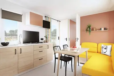 Image de Mobil-home | Comfort Xl | 2 Ch. | 4/6 pers. | Terrasse surélevée | A/C | Tv