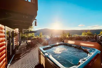 Image de Traditionelle-Cabine-Vue sur Lac-Salle de bain privée séparée
