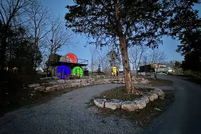 Image de Our Tubes offer a camping experience for those that love the outdoors but also love a bed.