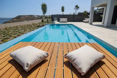 Image de Luxury Santorini Villa | Villa Opal Heights | 2 Bedrooms | Private Heated Pool | Large Private Veranda | Stunning Sea & Caldera Views | Akrotiri