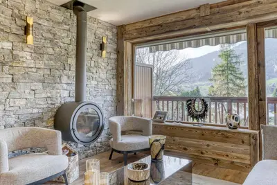 Image de Appartement rénové 2 pièces, balcon, parking à Megève