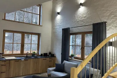 Image de Lodge-d'exception-Salle de bain privée séparée-Vue sur la rivière-Chalet am B. . .