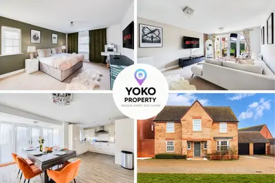 Image de Detached House • 5 Bedrooms 3. 5 Bathrooms • Pool Table • SkyTV • Free Parking
