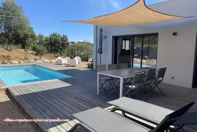 Villas Copains- Piscine privée chauffée-Porto Vecchio proche plage Pinarello