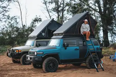 Image de Fully Decked Lifted 4wd Blue Fj Cruiser!