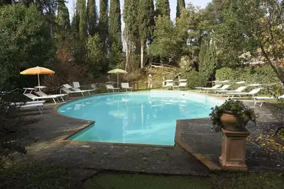 Image de Appartement avec climatisation, piscine privée, Wifi, Tv, véranda, près de Montepulciano