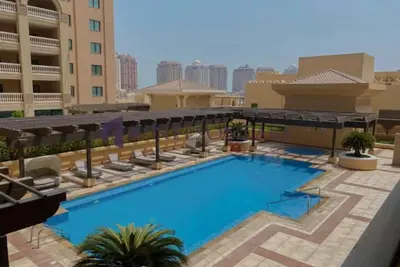 Image de Chic 1-bedroom apartment with Ac, fitness room, WiFi in enchanting Doha