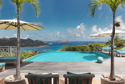 Villa La Route du Rhum | Ocean View villa in Saint Jean with Private Pool & Gym