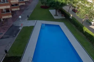 Image de Appart 1ère ligne plage, piscine, clim, Wi-Fi, animaux bienvenus
