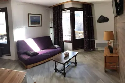 Image de À 10m des pistes de ski, 4ème étage, balcon, télévision, casier à ski, 30m², Les Orres