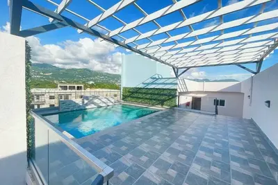 Luxury 2-bedroom, 2. 5 bathrm apt, Ac & WiFi. Parking onsite located in Kingston