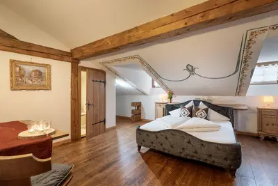 Image de Appartement 'Fuchswirt 11 - Kleine Wohnung' avec vue sur la montagne, jardin partagé et Wi-Fi