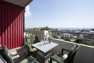 Vacation apartment with sea view and balcony in Haus Berolina in Dahme