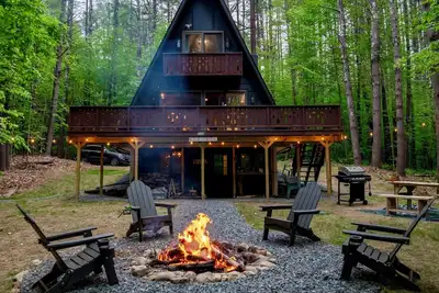 Image de Enchanting A-Frame in Jamaica, Vt