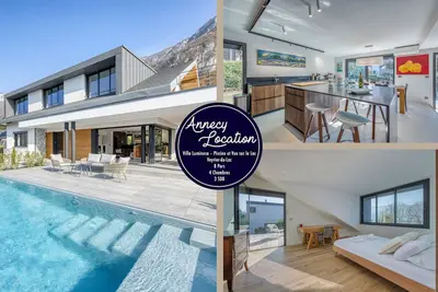 Image de Villa Luminosa – Piscine et Vue sur le Lac