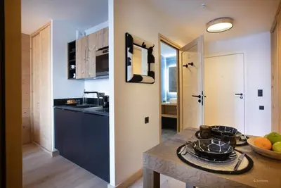 Image de Wifi, à 300m des pistes de ski, piscine, sauna, hammam, balcon, parking, casier à ski, 33m²