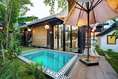 Image de A cozy private villa with a pool and kitchen for couple