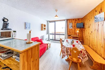 Image de Studio moderne 25m² pour 4 pers, au pied des pistes