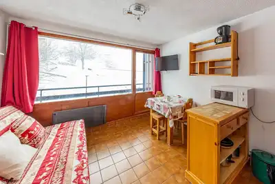 Image de Studio 24m² pour 4 pers. - Balcon & Skis aux pieds