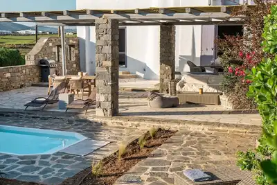 Image de Golden Villa\n7 guests\nPlunge pool \nAegean view\nFireplace\n170 m²