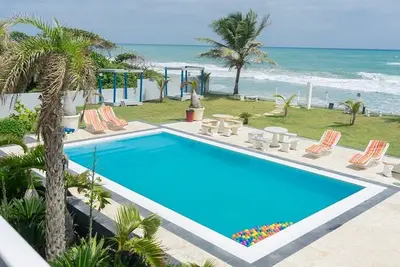 Luxury beachfront condo in East Cabarete, steps from the sand and waves!