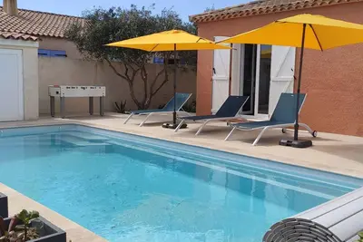 Image de Villa 3 étoiles, 8 places, piscine proche étang et plage, nouvelle sur le site