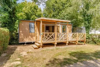 Image de ZEcamping 3 étoiles piscine couverte dog friendly mobil-home Tv Lv Bbq