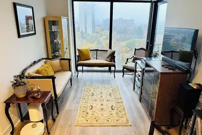 Image de Modern retro museam apartment.