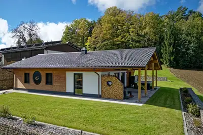 Image de \"Luxus-Chalet-Mühlberg\" avec vue sur les montagnes, terrasse privée et Wi-Fi