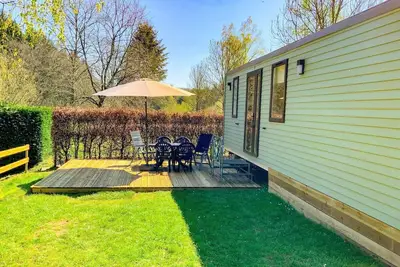 Image de Luxurious mobile home, Resort Walsdorf, Luxembourg, for 6. Ideal for nature, culture, and relaxation.