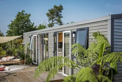 Image de Luxury mobile home at Resort Walsdorf, Luxembourg, 6 guests, 2 baths, terrace. Nature and relaxation await.