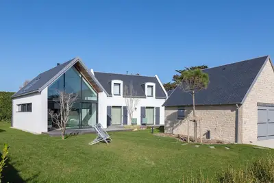 Image de Maison de vacances 'Lande - 180m De La Plage' avec terrasse privée, jardin privé et Wi-Fi