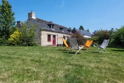 Image de Maison de vacances 'La Longère - Piscine - Spa - Jardin' avec piscine partagée, terrasse et Wi-Fi