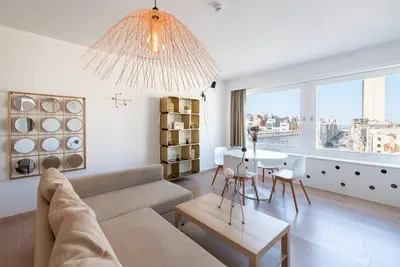 Image de Studio près de la côte belge avec vue mer