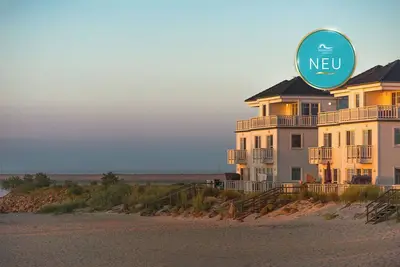 Image de \"Haus am Strand\" in the Baltic Sea resort of Olpenitz with beach access and Baltic Sea views